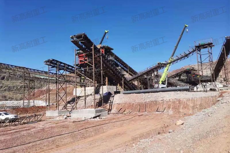 新高耐重工現場#云南昆明時產700噸砂石骨料生產線