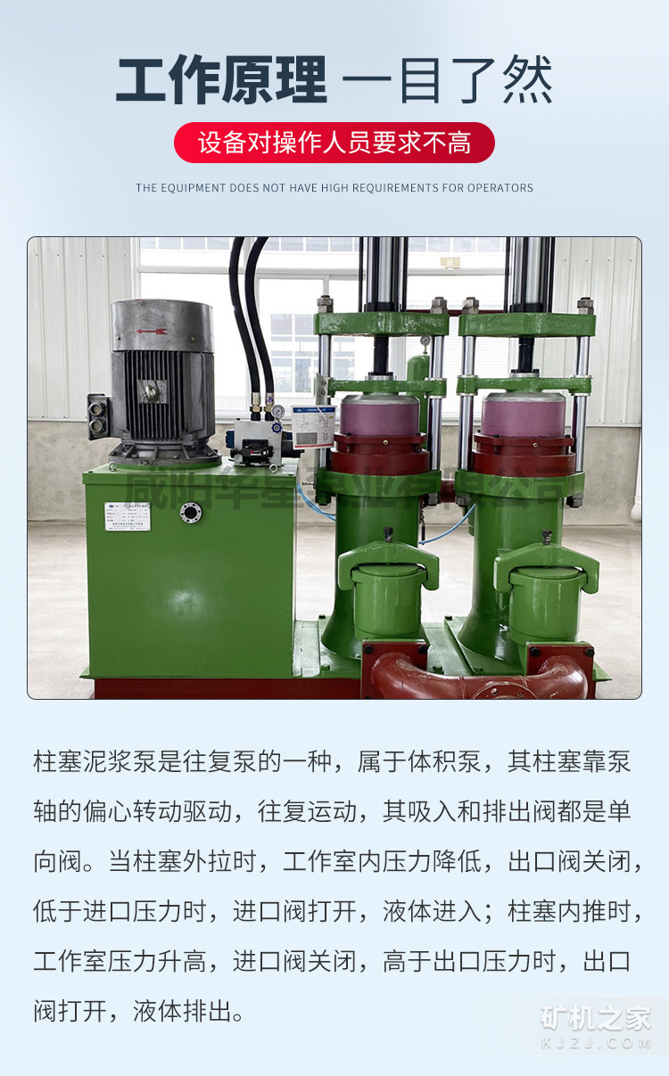 YBH400-120柱塞泥浆泵工作原理