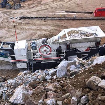 宏图骏业250型 时产200吨混泥土移动破碎机