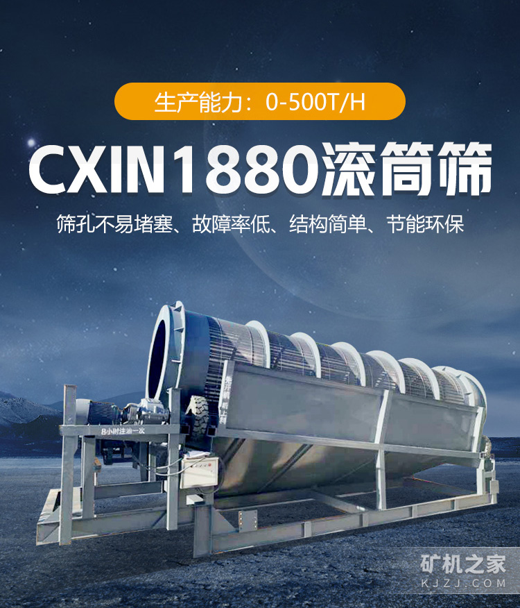 CXin1880滚筒筛设备描述