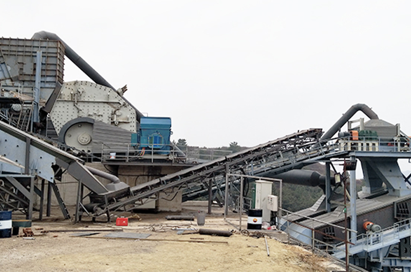 金隅冀东投资30亿的砂石骨料生产线在火热建设中