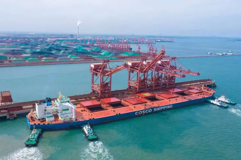 单机卸率3057吨/小时，青岛港再刷新铁矿石接卸新纪录