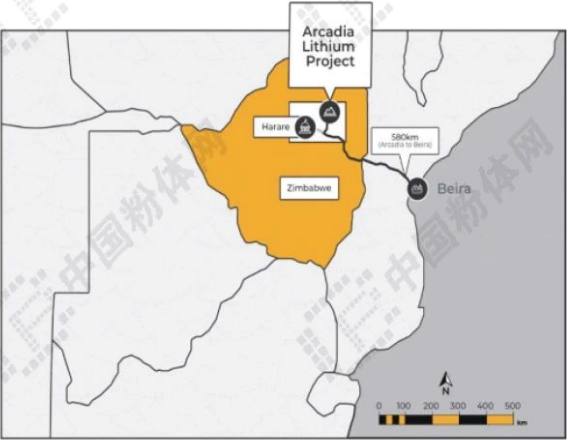 Arcadia Lithium项目地理位置示意图。来源：Choice，东方财富证券研究所