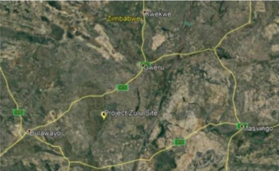 Zulu项目所处地理位置。