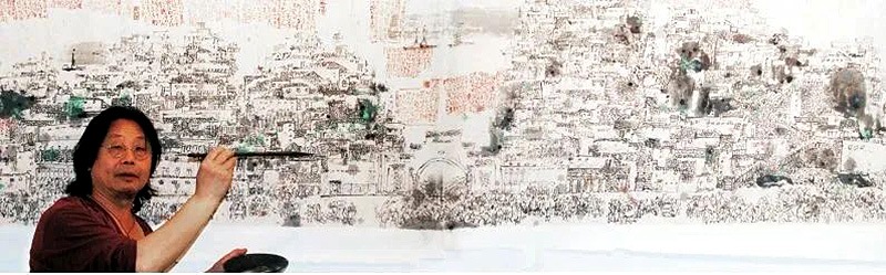 艺术家朱仁民对舟山普陀朱家尖“海上布达拉宫”的艺术创作构思