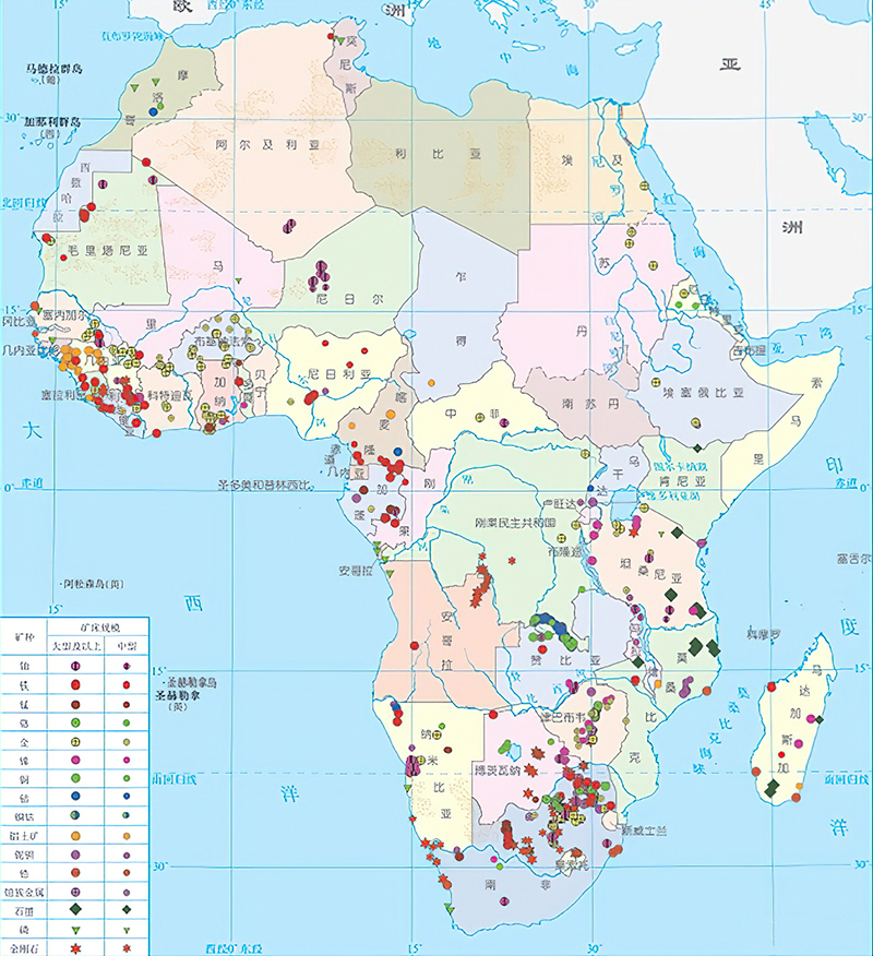 非洲大陆矿产资源
