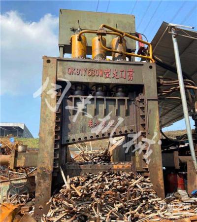 二手重型废钢龙门剪切机630吨45万出售 江阴市东方液压生产